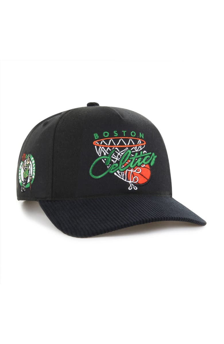 '47 Men's '47  Black Boston Celtics Nothing But Net Hitch Adjustable Hat, Main, color, Black