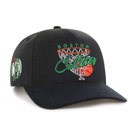 Men's '47  Black Boston Celtics Nothing But Net Hitch Adjustable Hat