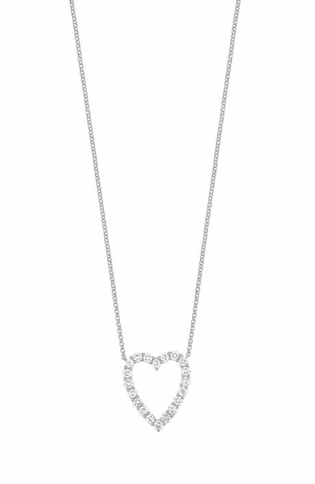 Audrey Open Heart Diamond Pendant Necklace (Nordstrom Exclusive)