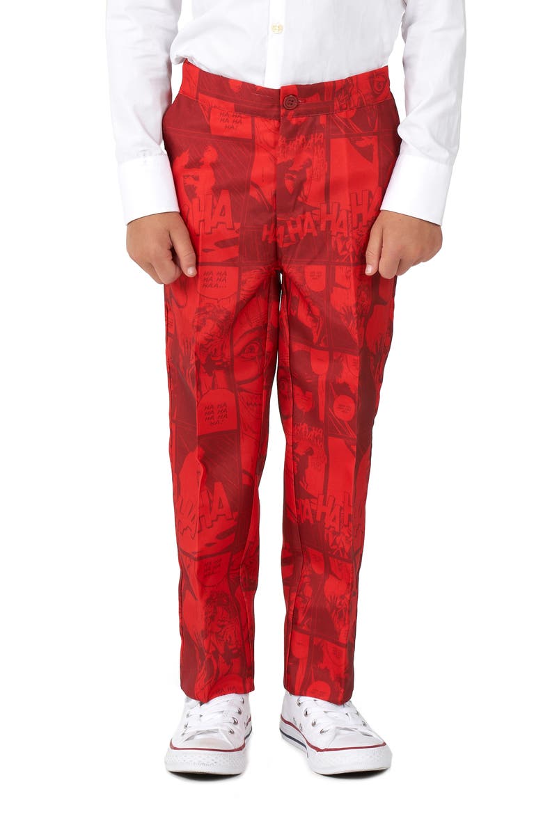 SUITMEISTER Kids' Joker Three-Piece Suit and Tie, Alternate, color, REDDNU