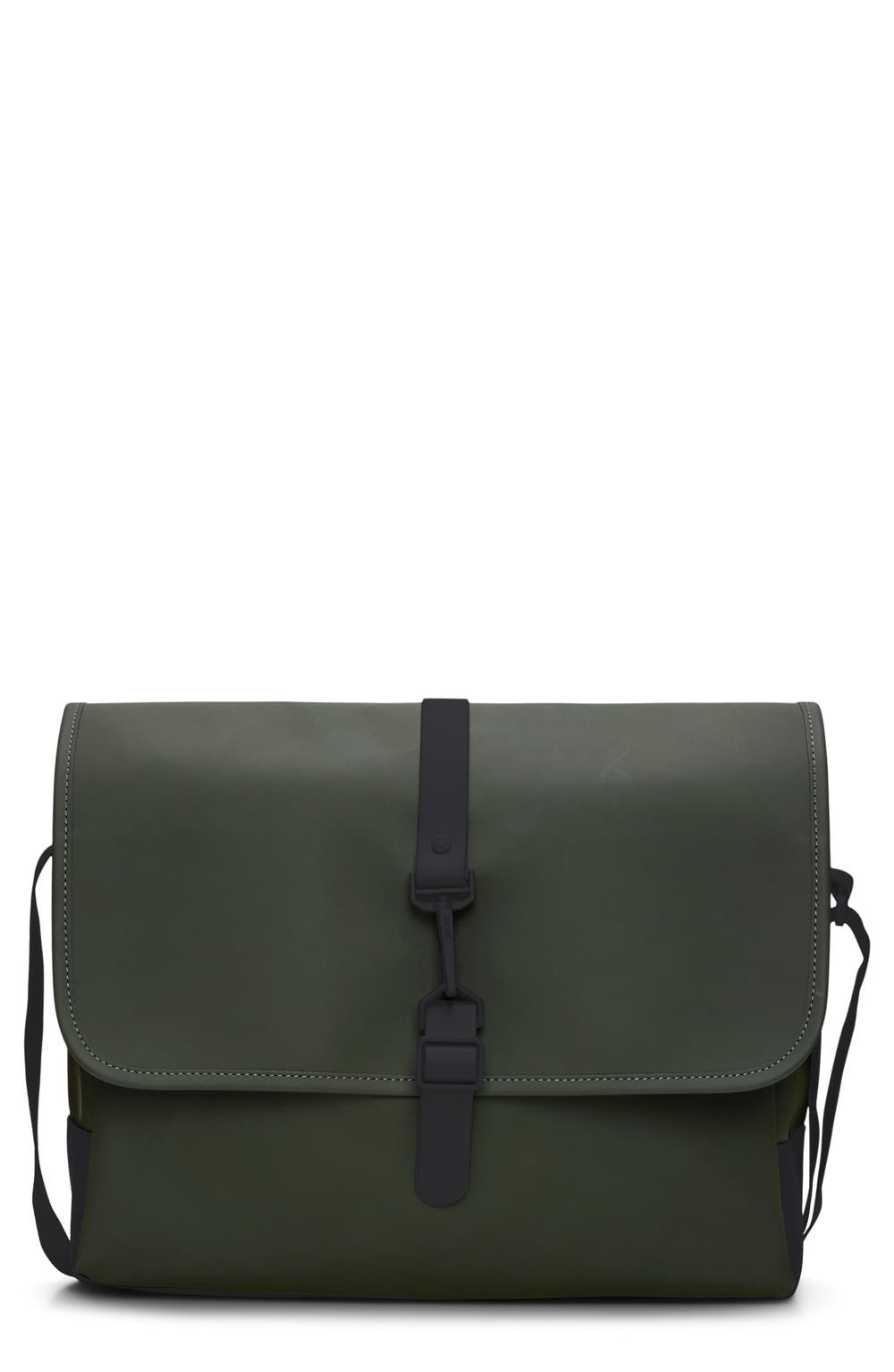 W3 Waterproof Messenger Bag, color, GREEN