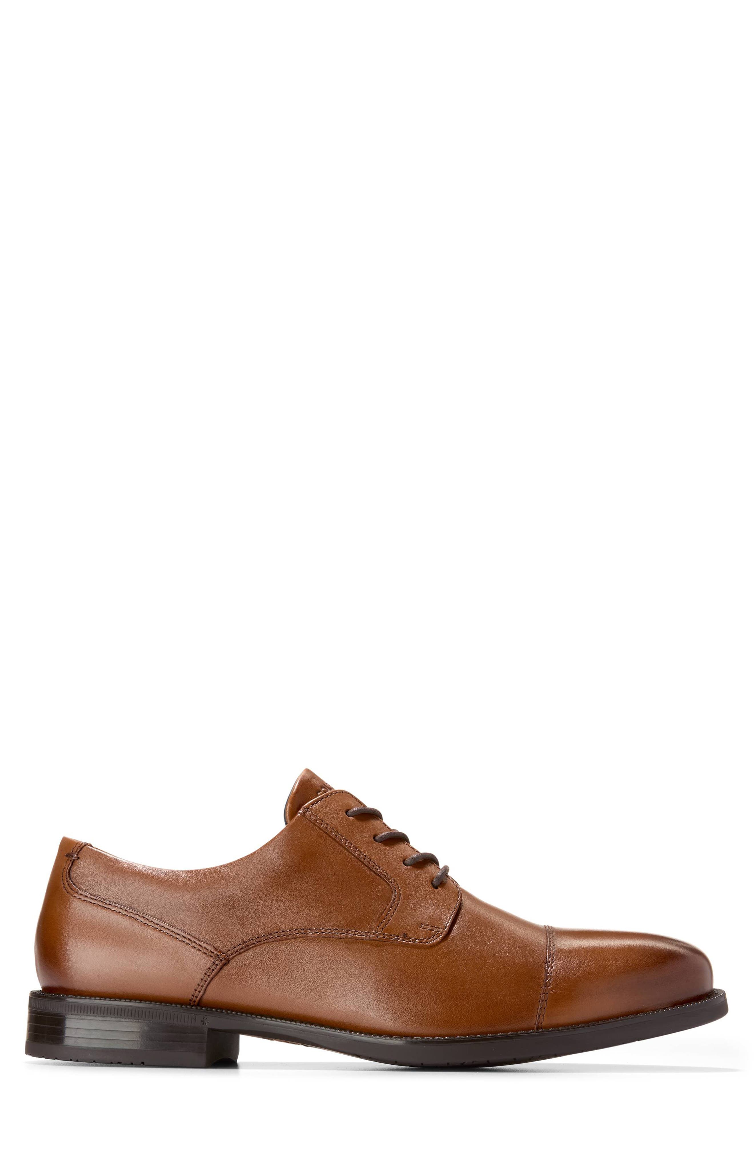 Bedford Cap Toe Derby, Alternate, color, BRITISH TAN / JAVA