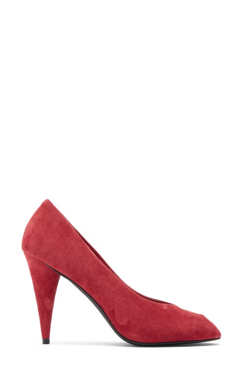 Jeffrey Campbell Sherille Peep Toe Pump In Dusty Berry Suede