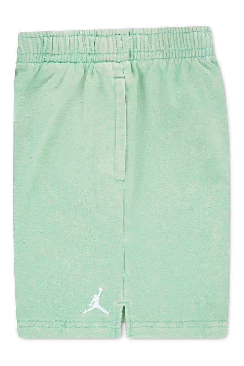 Kids' Brooklyn Fleece Acid Wash Sweat Shorts, Alternate, color, GREENGLOW