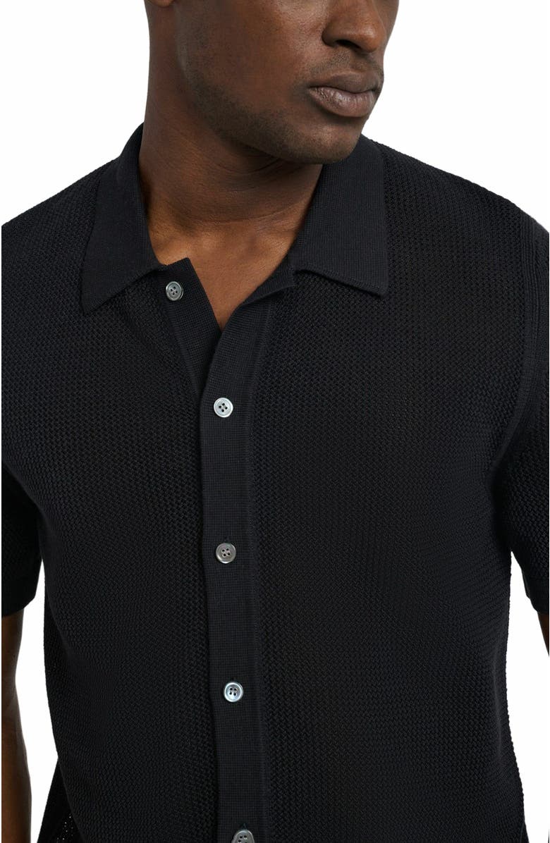 Onia Crochet Knit Button Up Shirt, Alternate, color,