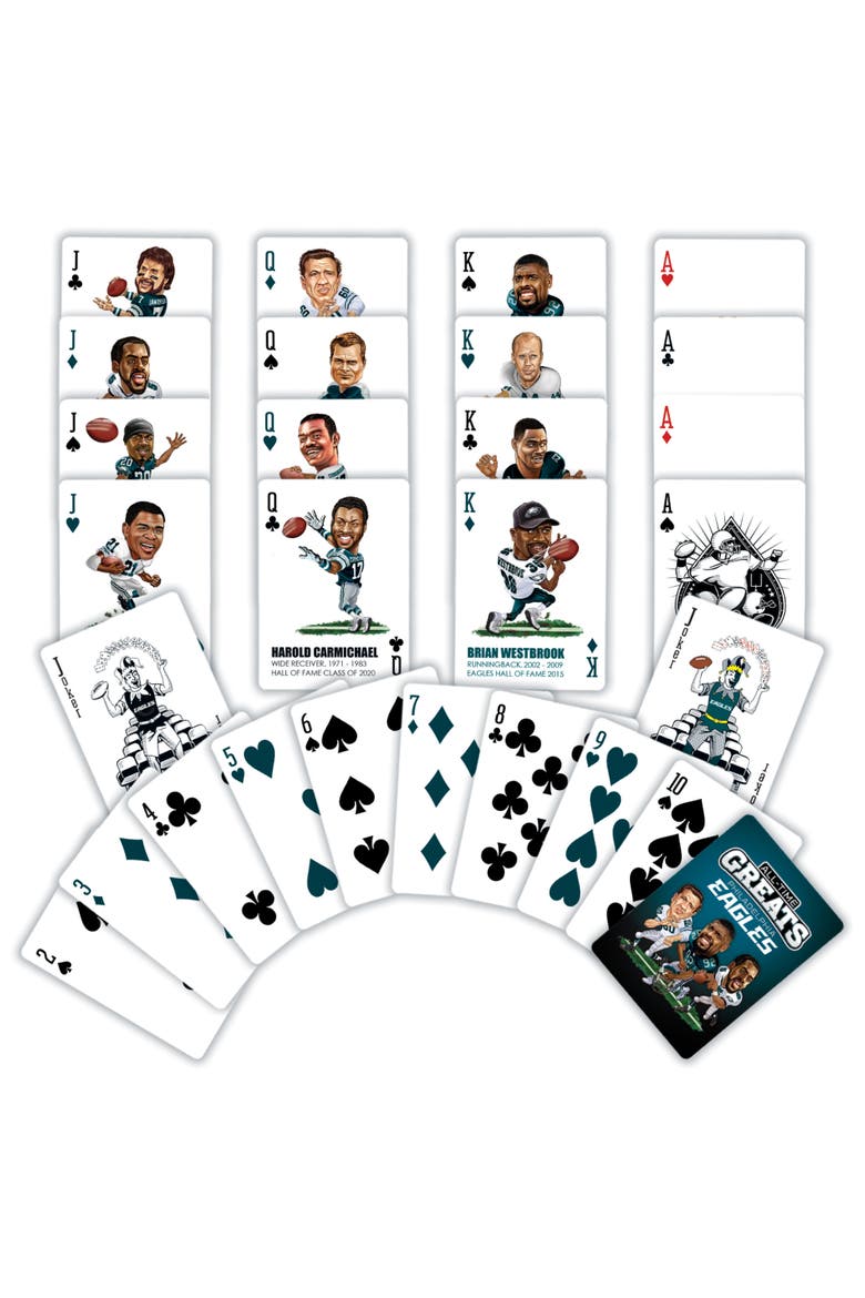 Philadelphia Eagles Playing Cards, Alternate, color, Multicolor