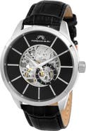 PORSAMO BLEU Men's Cassius Skeleton Watch, 45mm