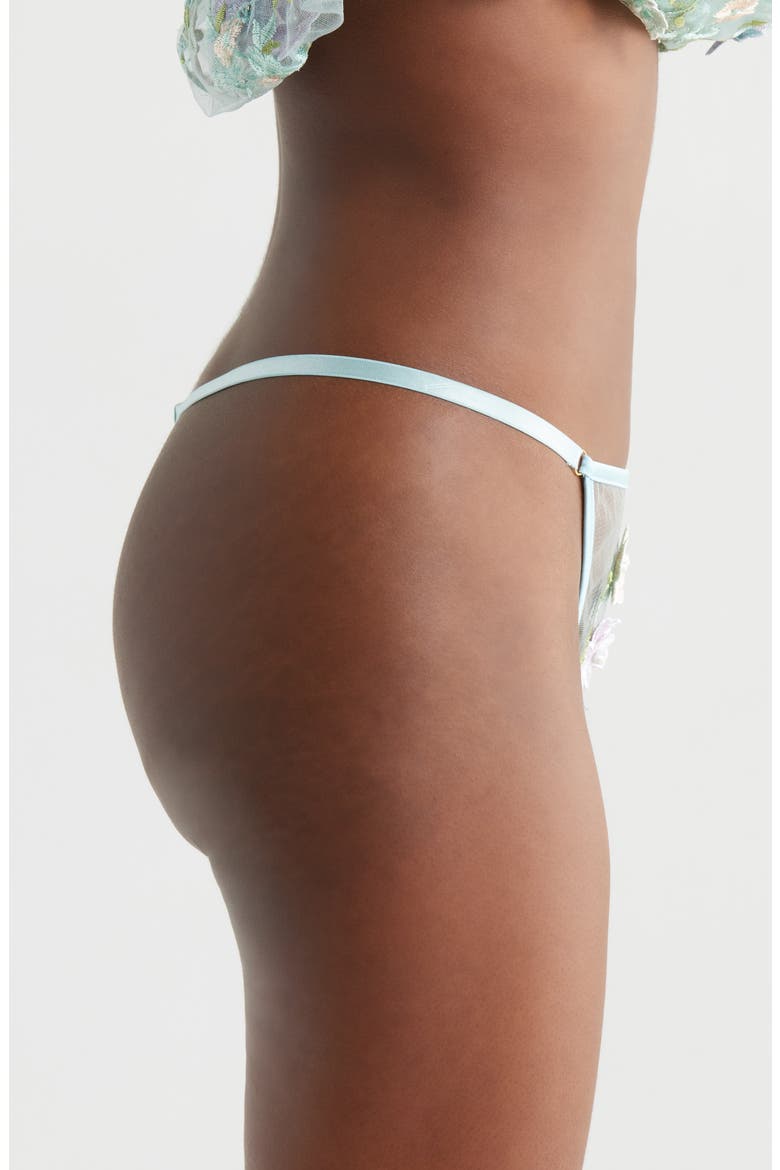 Floral Embroidered G-String, Alternate, color, POWDER BLUE MULTI