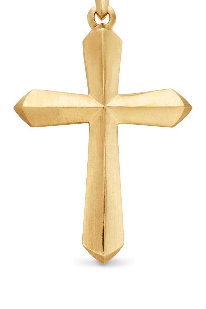 Roman XL Cross Amulet in 18K Yellow Gold, Alternate, color, YELLOW GOLD