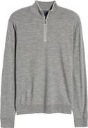 Peter Millar Crown Crafted Excursionist Flex Quarter Zip Merino Wool Blend Pullover