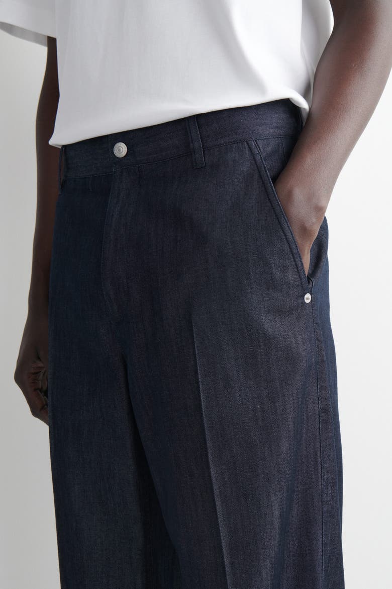 Raw Denim Regular-fit Straight-leg Pants, Alternate, color, INDIGO