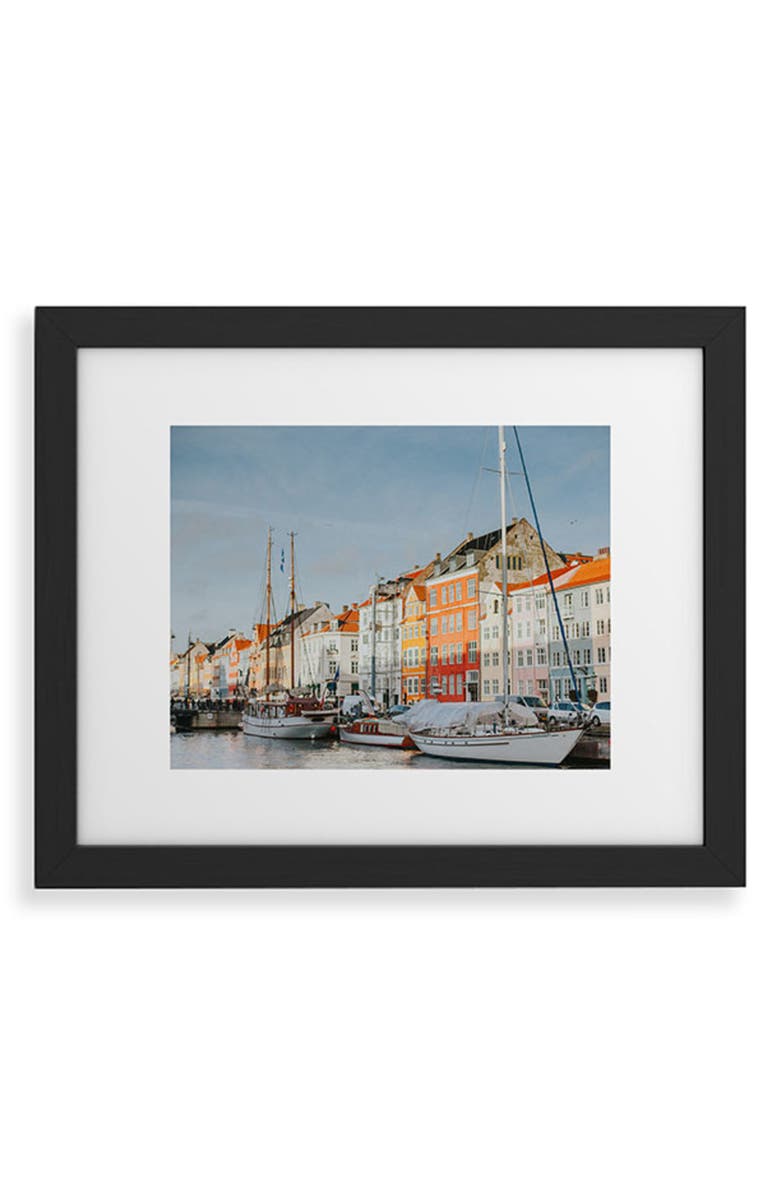 Deny Designs Copenhagen Framed Wall Art, Main, color, Black Frame 8X10