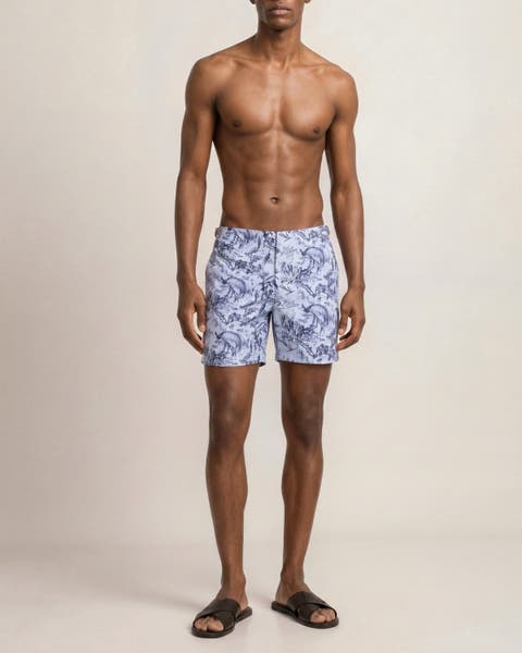 Bulldog Mid-Length Zephra Printed Swim Shorts