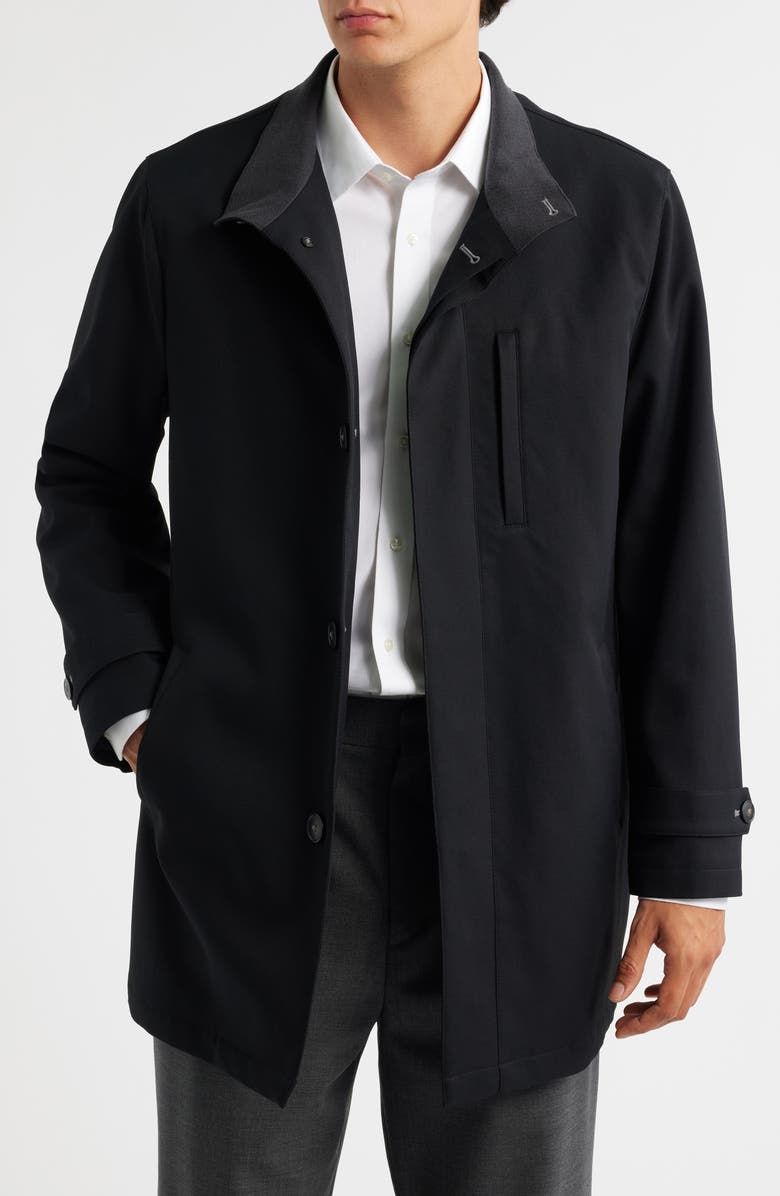 Hart Schaffner Marx Colfax Waterproof Raincoat, Main, color, Black