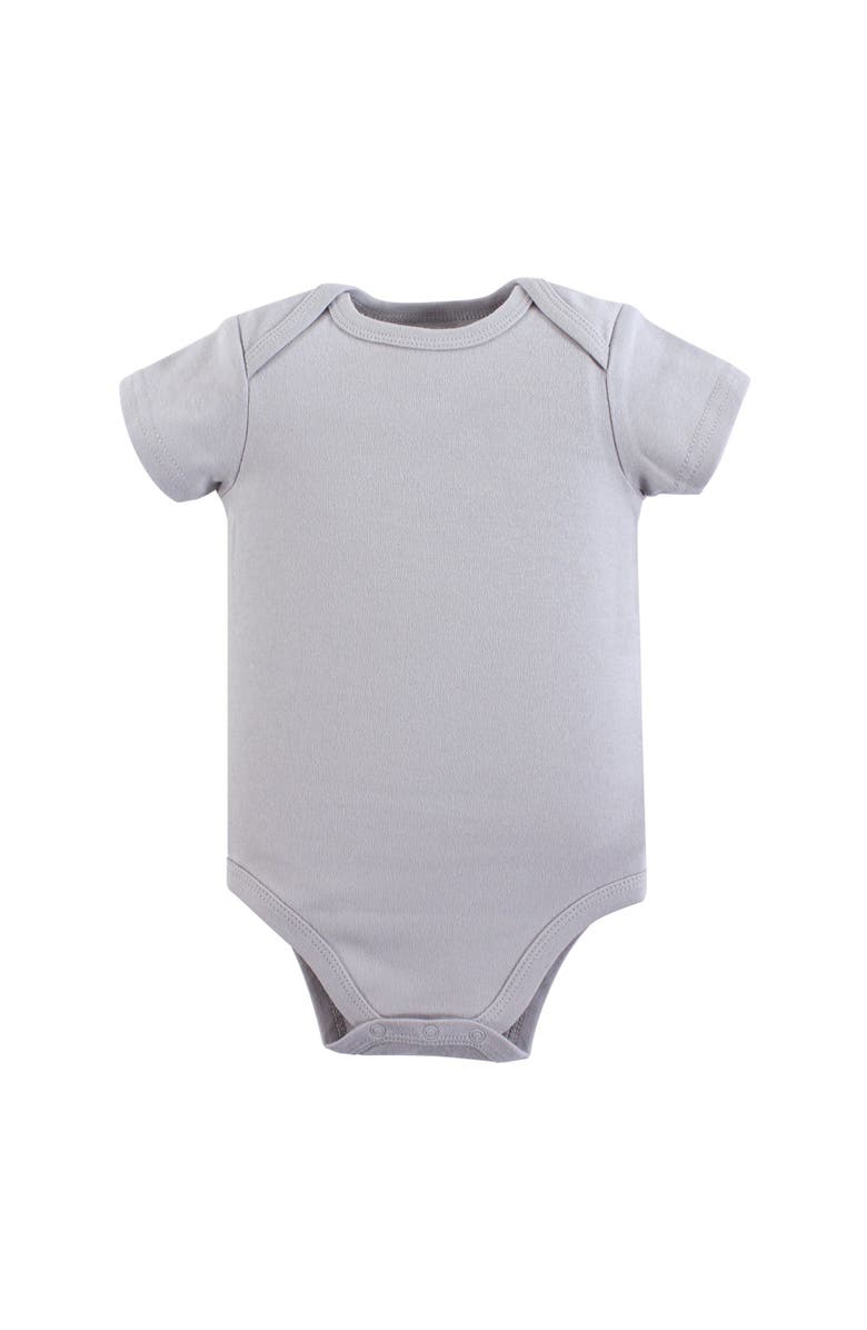 Luvable Friends Soft Cotton Unisex All-in-One Garments, Main, color, Gray