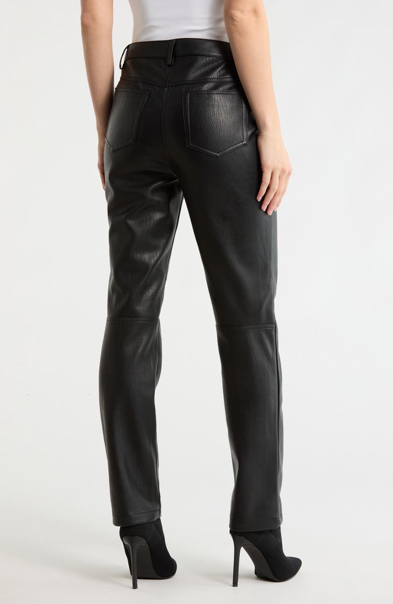 MAX STUDIO Faux Leather Skinny Pants, Alternate, color, Black-Black