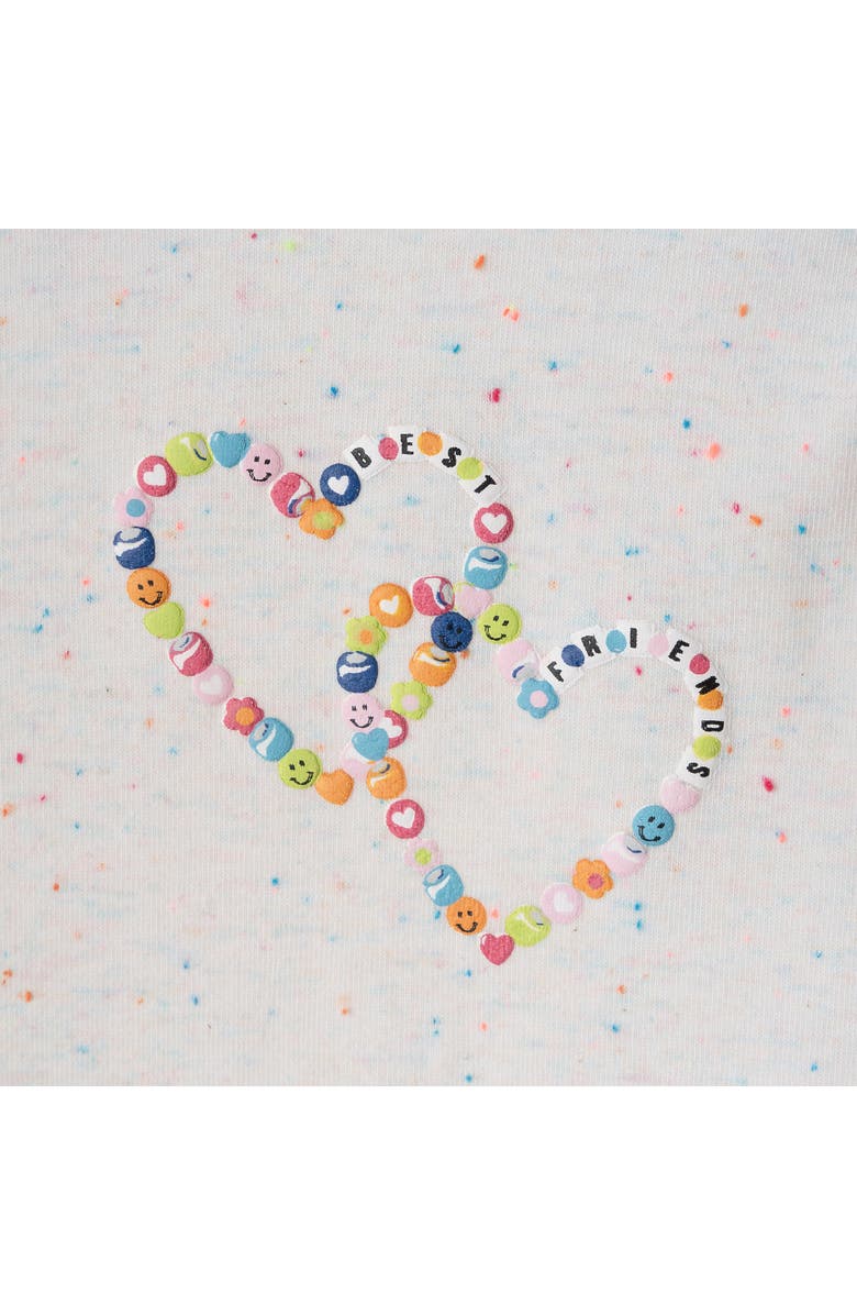 Andy & Evan Kids' Long Sleeve Graphic T-Shirt & Bubble Skirt Set, Alternate, color, White Multi/ Blue