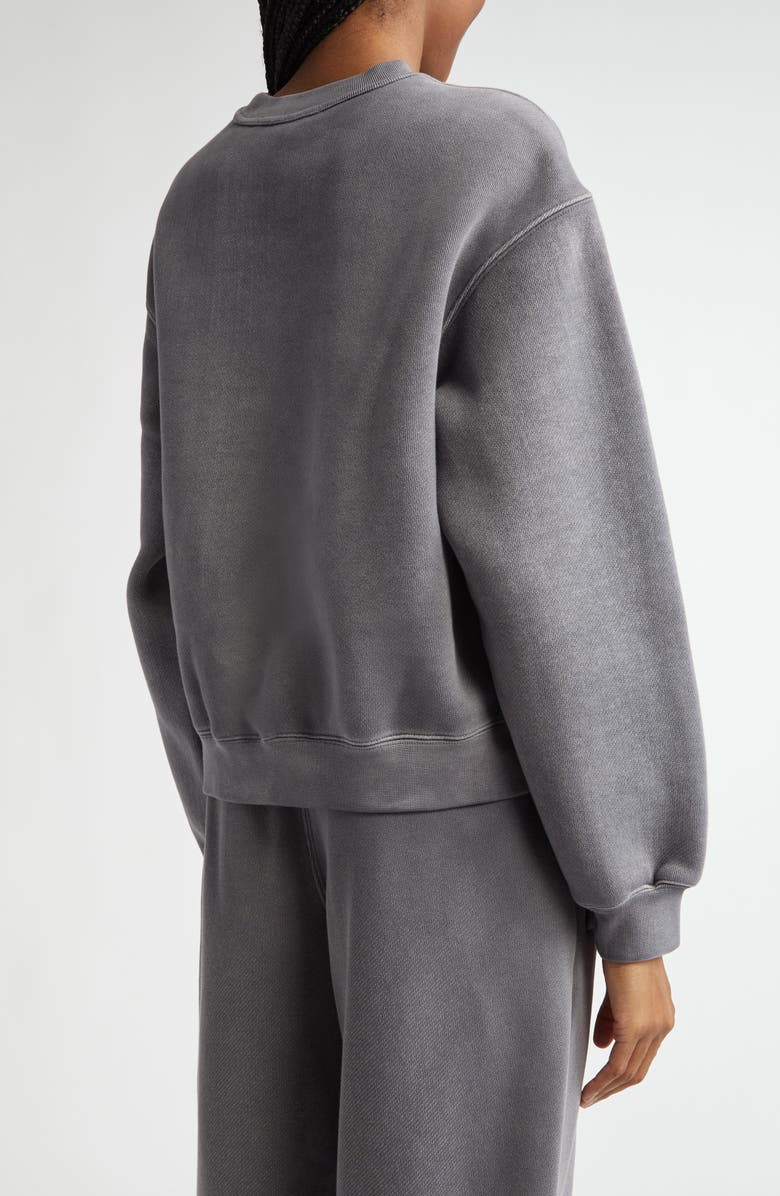 Alexander Wang Essential Logo Cotton Blend Sweatshirt, Alternate, color,