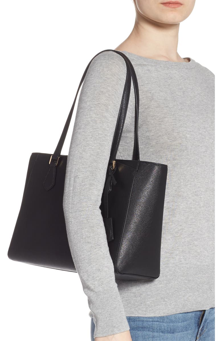 Tory Burch Small Robinson Saffiano Leather Tote, Alternate, color,