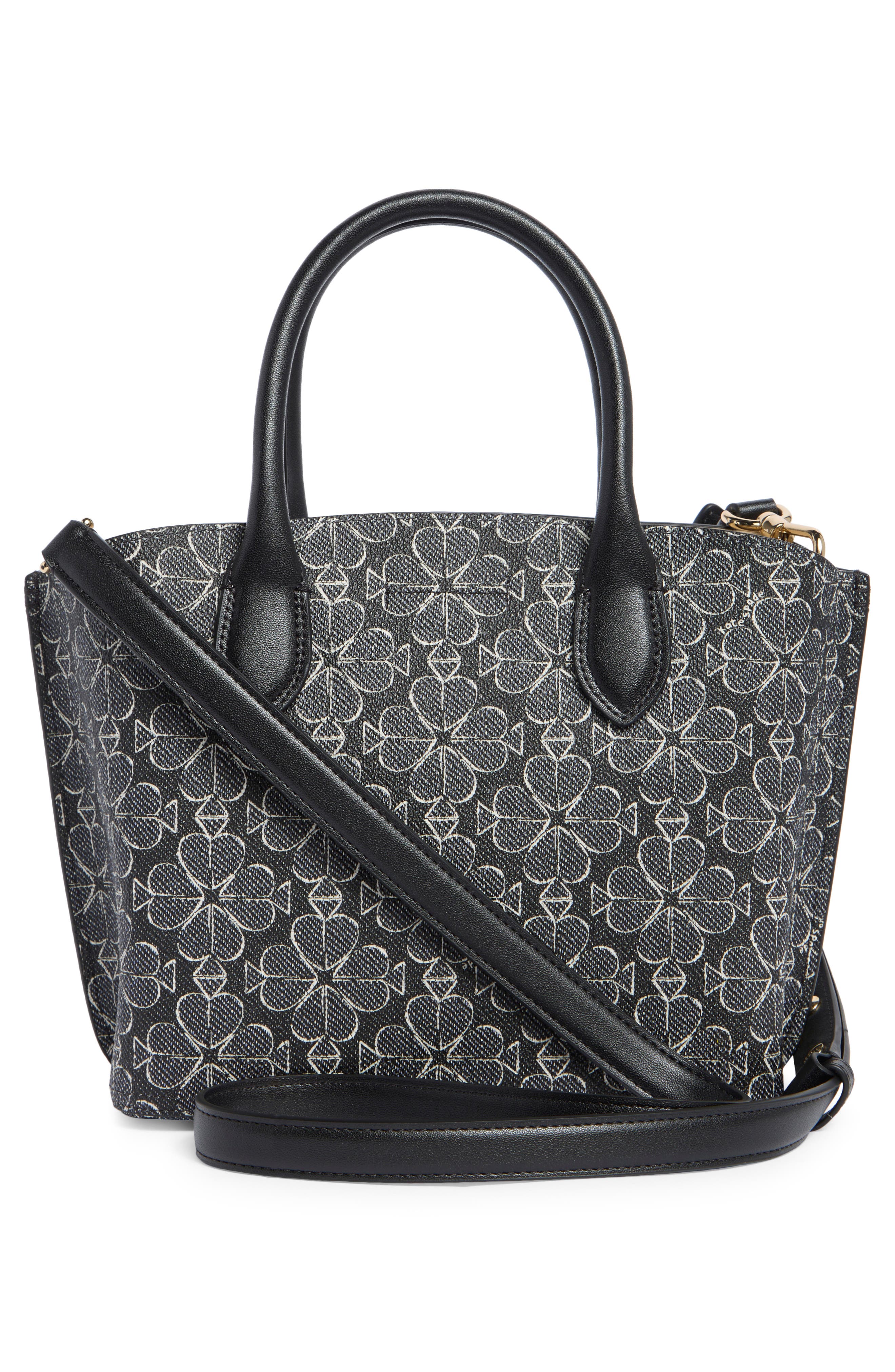 Suite Spade Flower Coated Canvas Tote, Alternate, color, BLACK MULTI