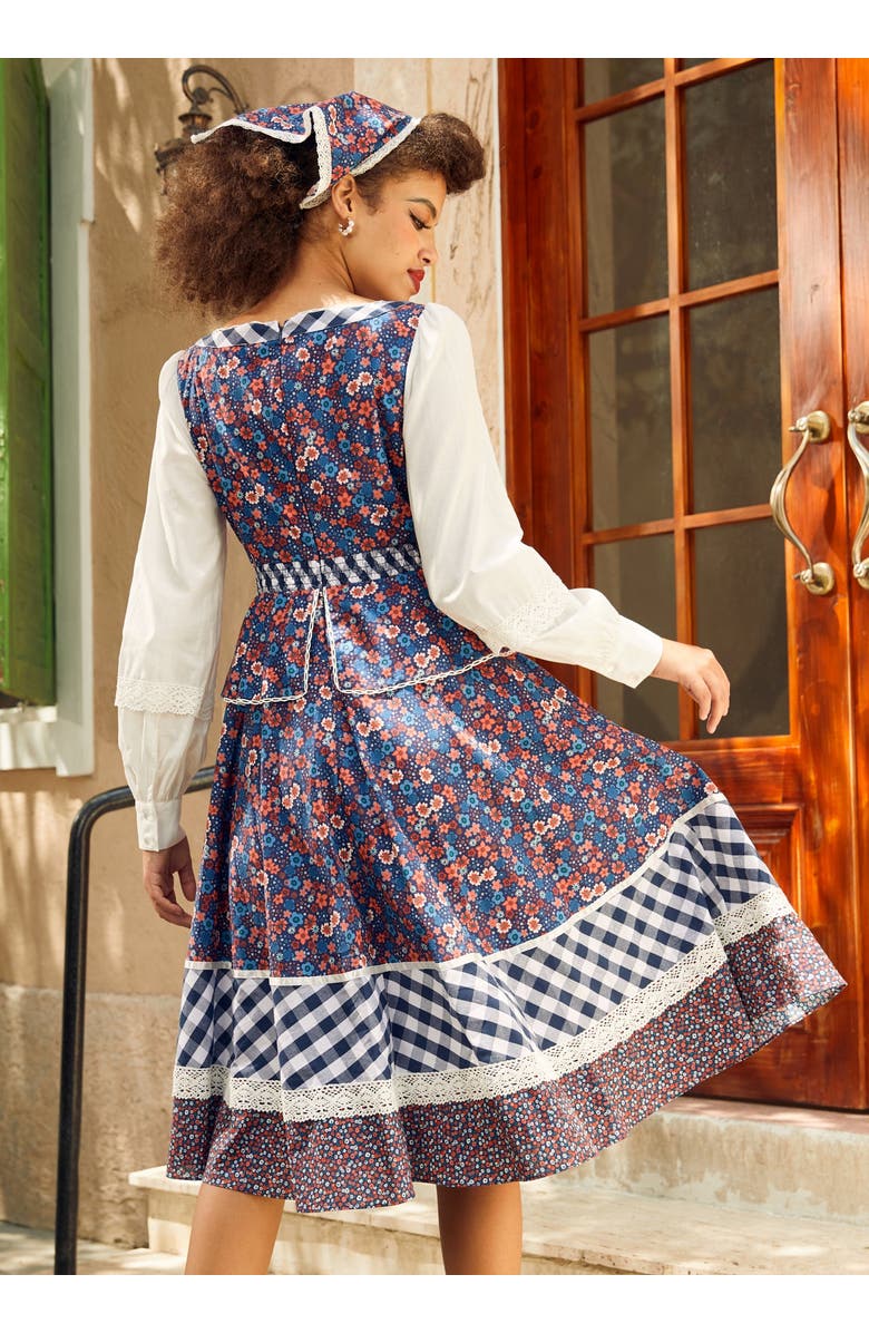 ModCloth Camille Corset Midi Dress, ModCloth x Gunne Sax, Alternate, color, Circe's Crown