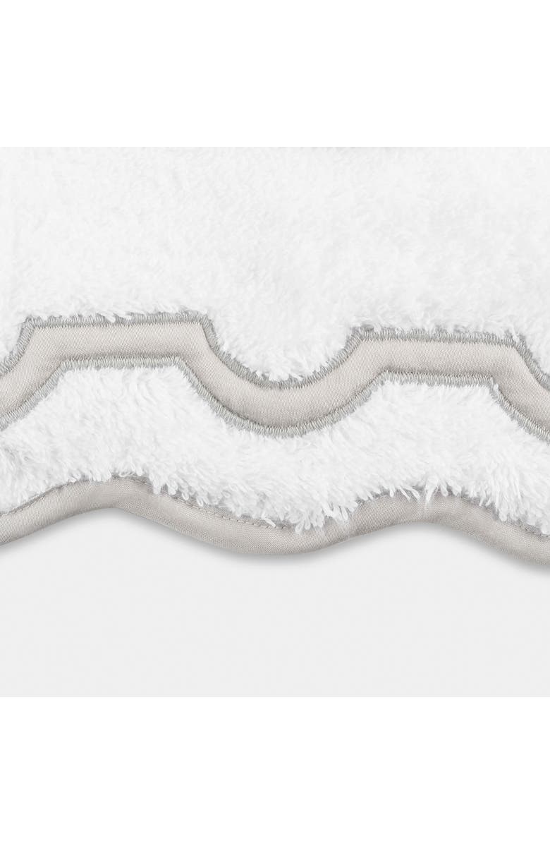 Matouk Mirasol Hand Towel, Alternate, color, Silver