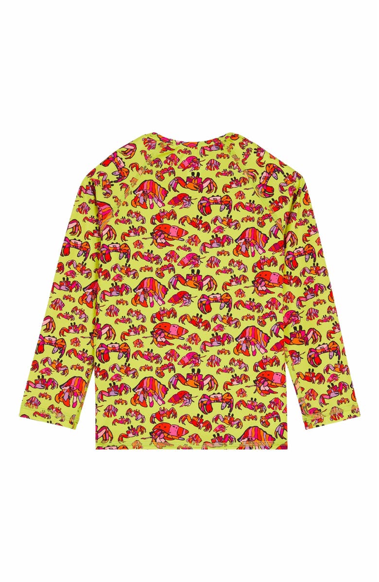 Vilebrequin Kids' Hermit Crabs Long Sleeve Rashguard, Alternate, color, 