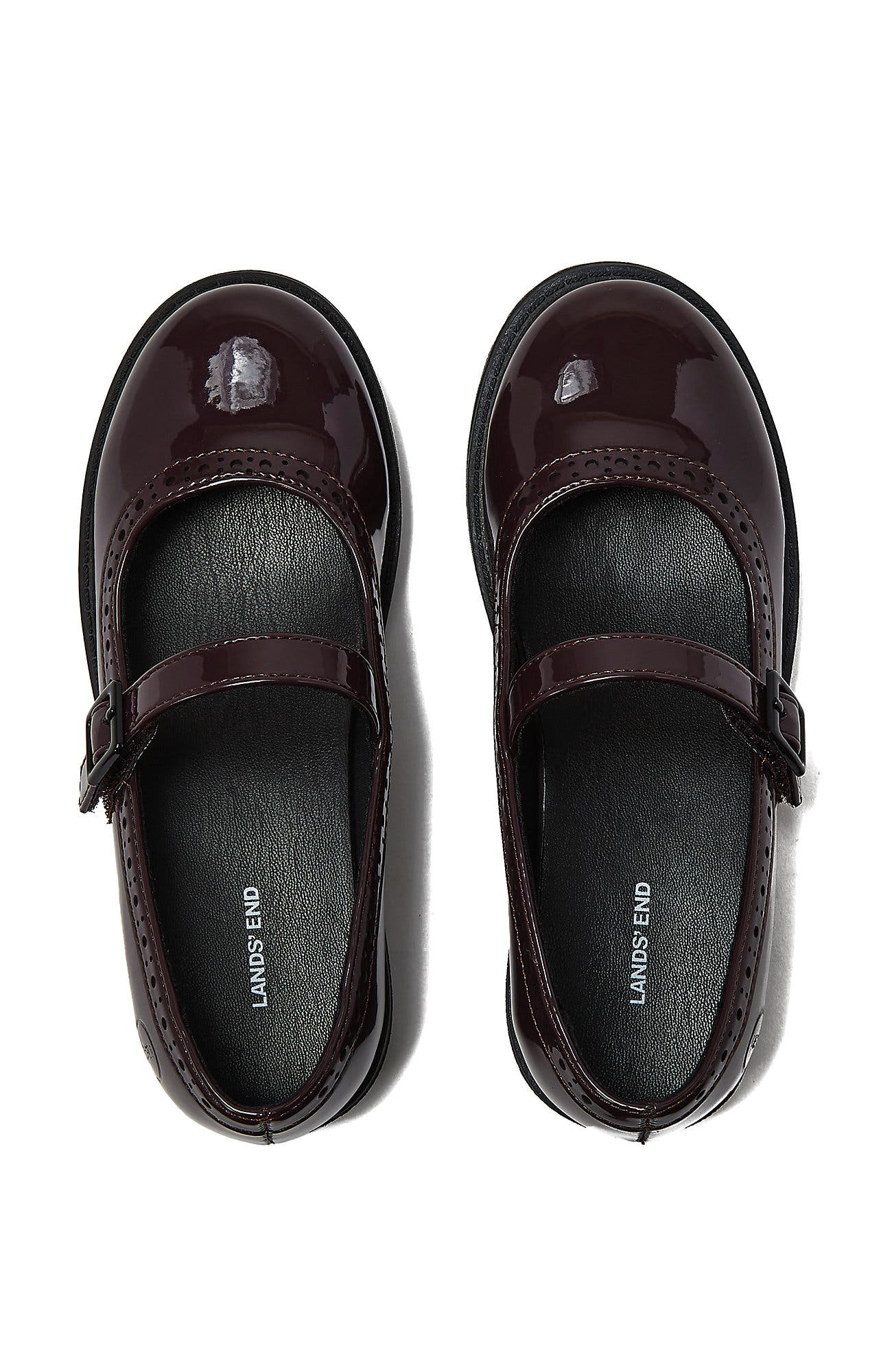 Girls Easy On Classic Mary Jane, Alternate, color, Midnight Plum Patent