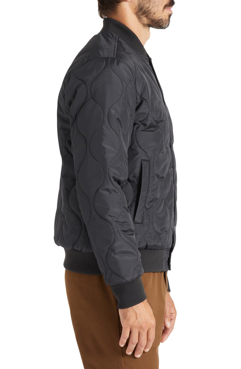 Brixton Dillinger Quilted Bomber Jacket, Alternate, color, 