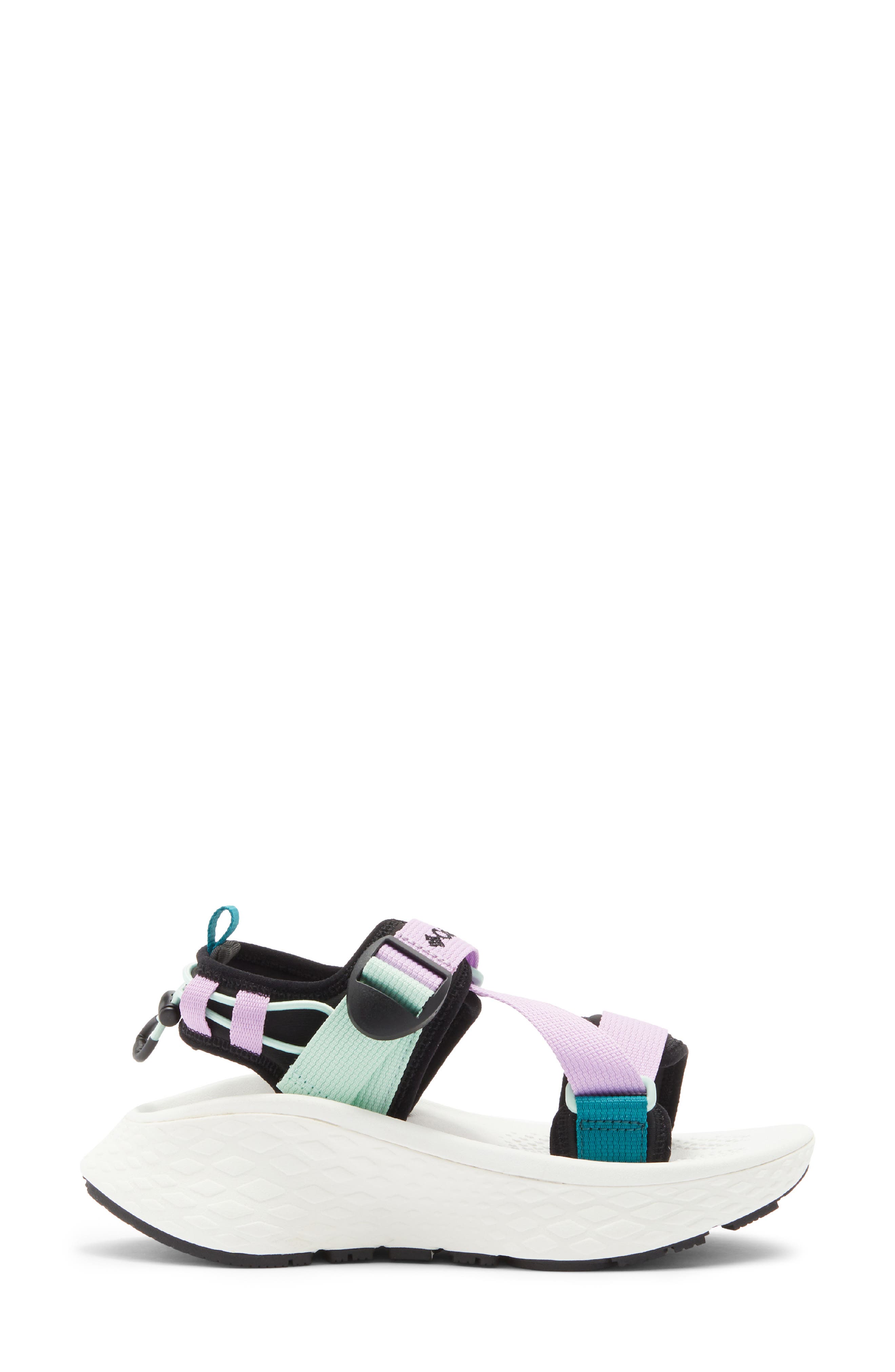 Columbia Konos Elevate Sandal, Alternate, color, Black/ Sea Ice