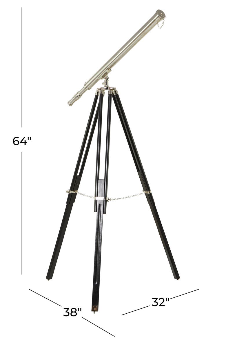 GINGER BIRCH STUDIO Silvertone Metal Telescope, Alternate, color, 