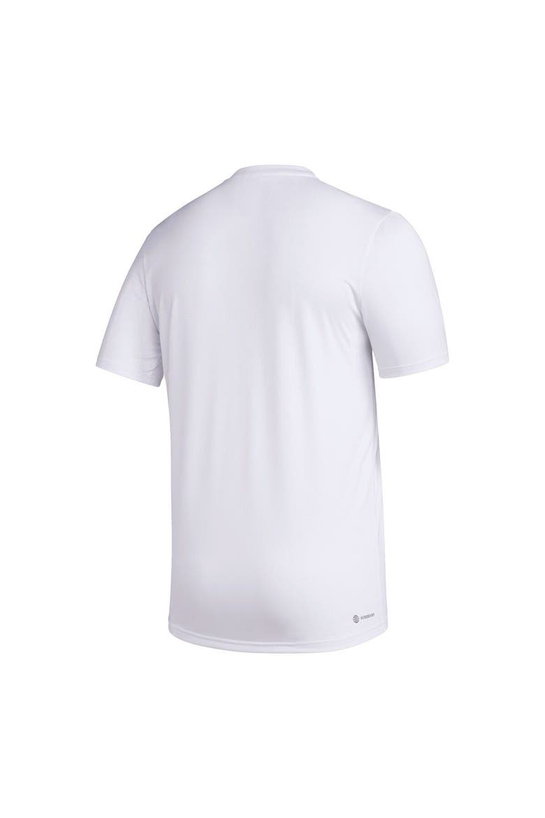 Men's adidas x Rich Mnisi Pride Collection White Nebraska Huskers Pregame AEROREADY T-Shirt, Alternate, color, White