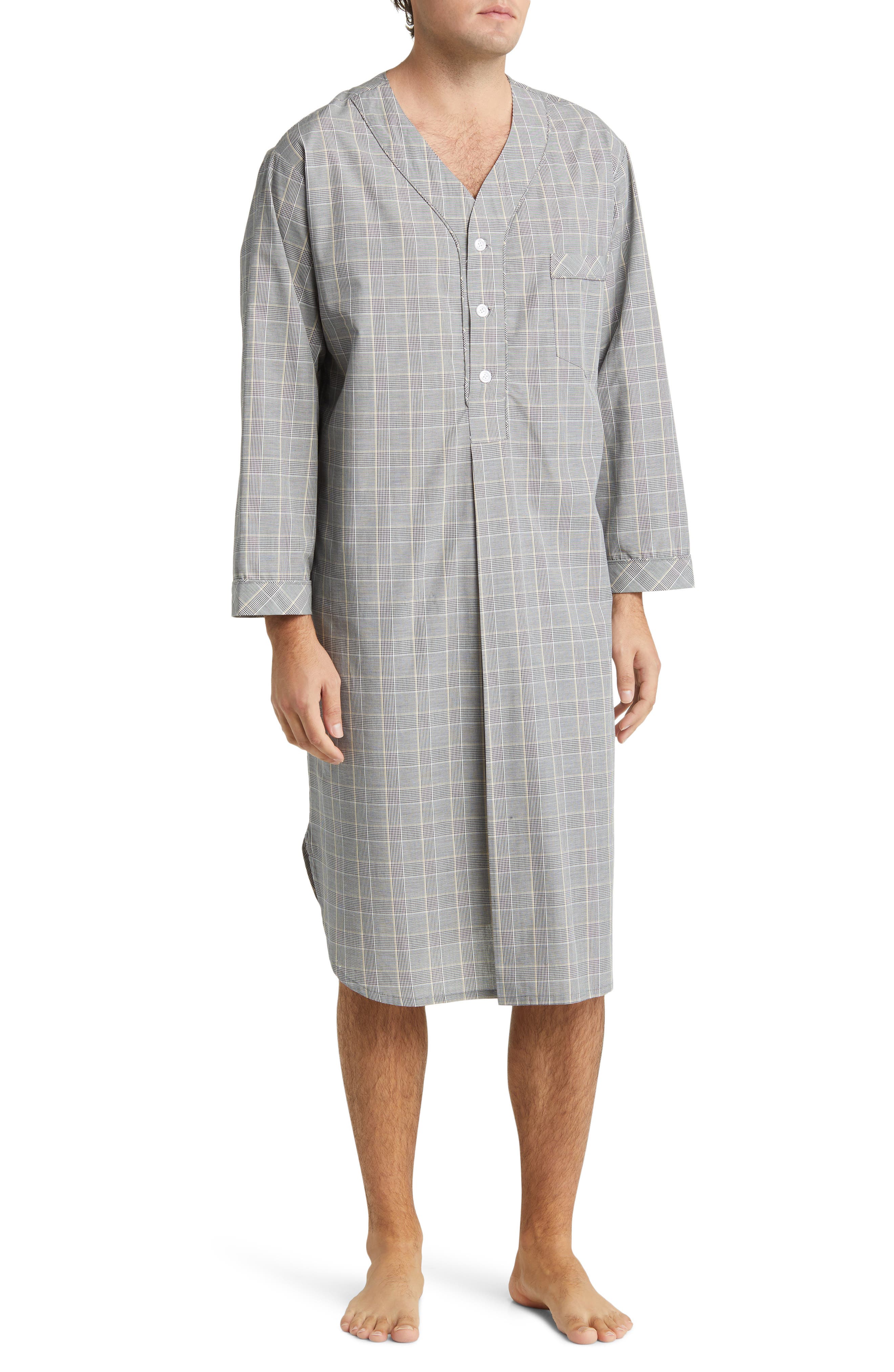 Majestic International Coopers Check Woven Nightshirt