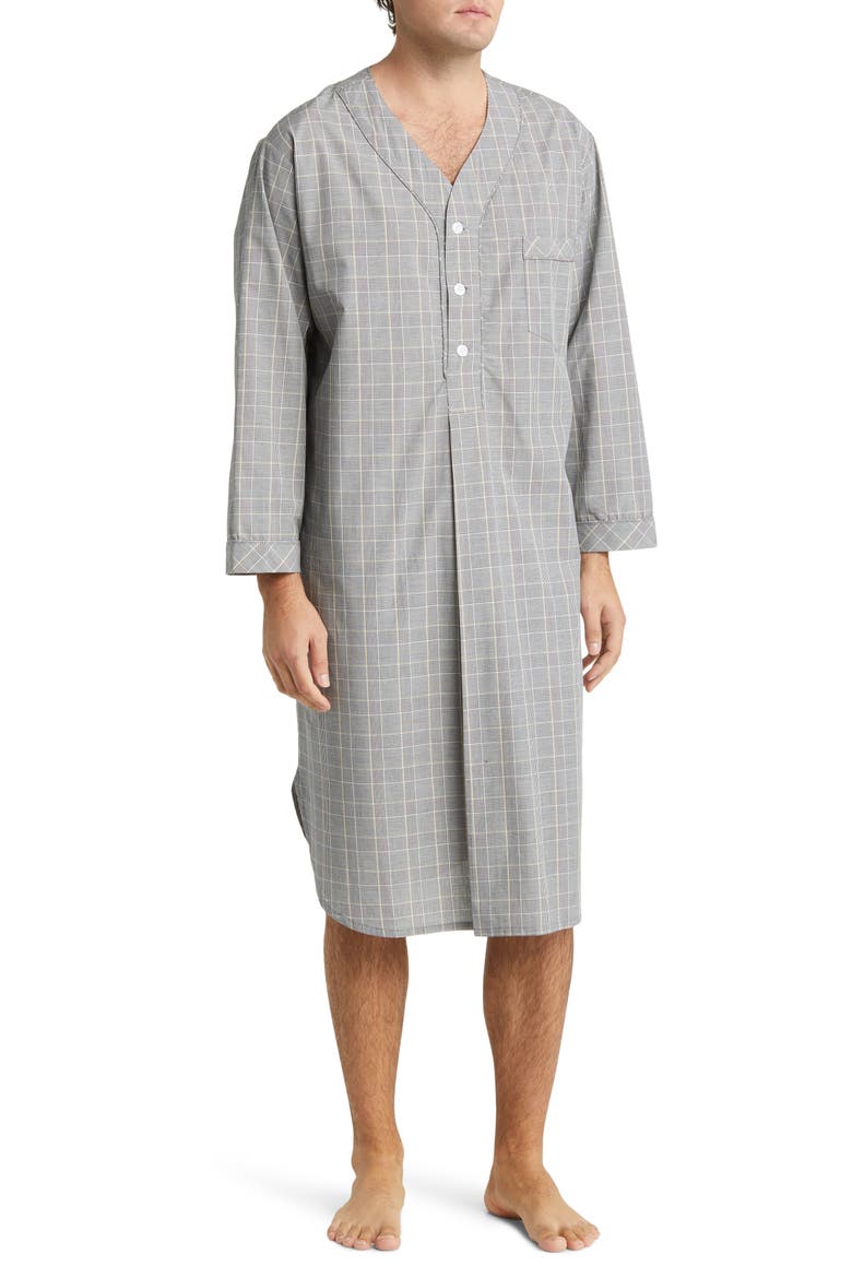 Coopers Check Woven Nightshirt, Main, color, GLEN PLAID