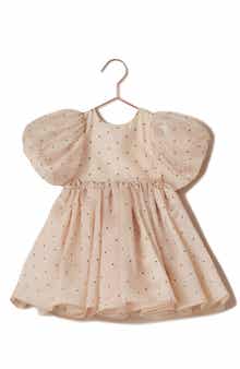 Kids' Sofia Puff Sleeve Polka Dot Dress