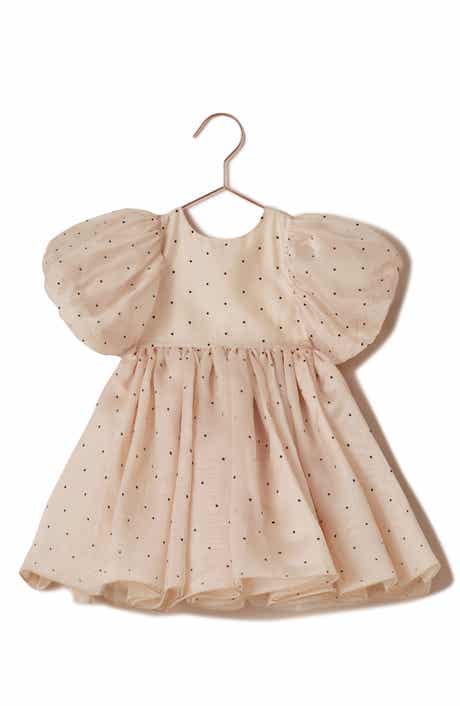 Kids' Sofia Puff Sleeve Polka Dot Dress