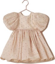 NORALEE Kids' Sofia Puff Sleeve Polka Dot Dress