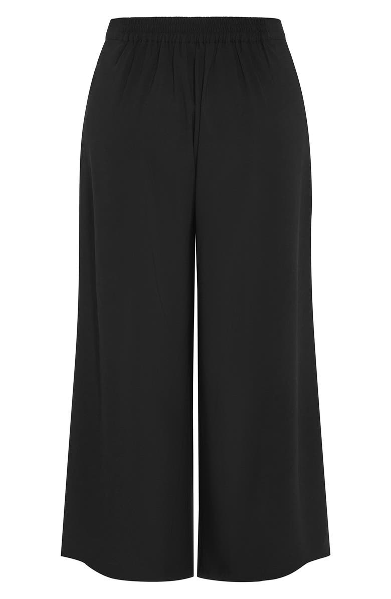 City Chic Abbie Wide Leg Pants, Alternate, color, Black