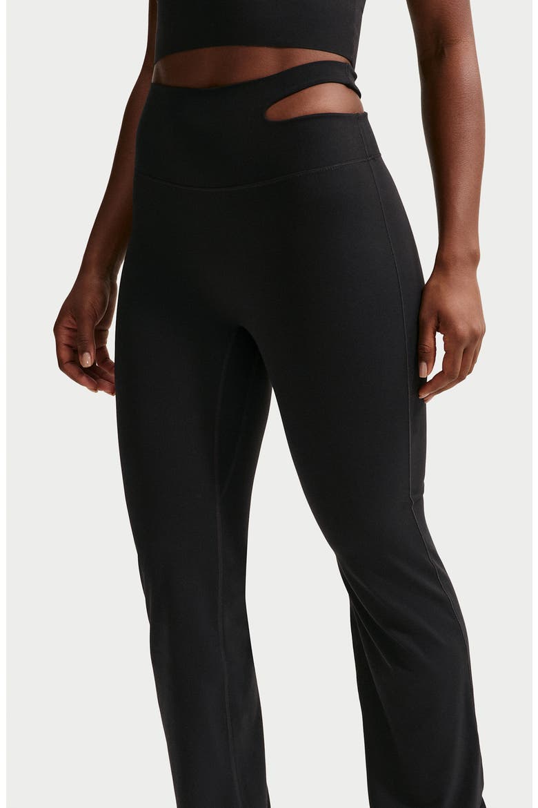 Zenvy High Waist Flared Leggings, Alternate, color, 010 BLACK