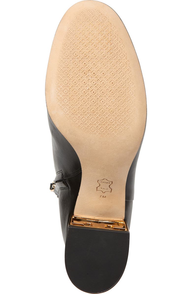 Tory Burch Gigi Logo Heel Genuine Calf Hair Bootie, Alternate, color,