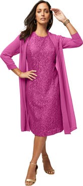Jessica London 2-Piece Lace Jacket Dress