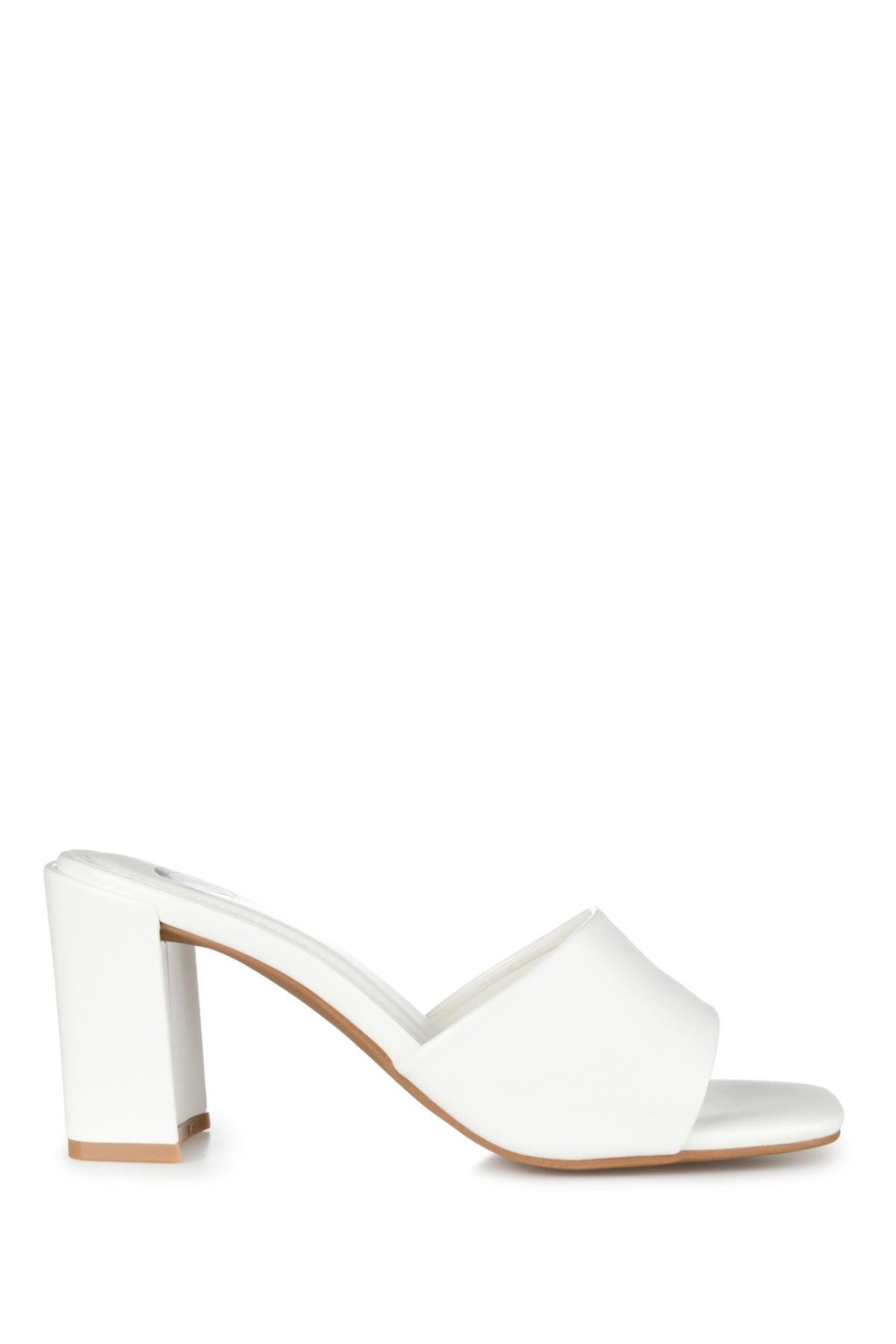 Journee Collection JOURNEE Alisia Block Heel Sandal, Alternate, color, White
