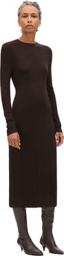 Another Tomorrow Rib Knitwear Dress