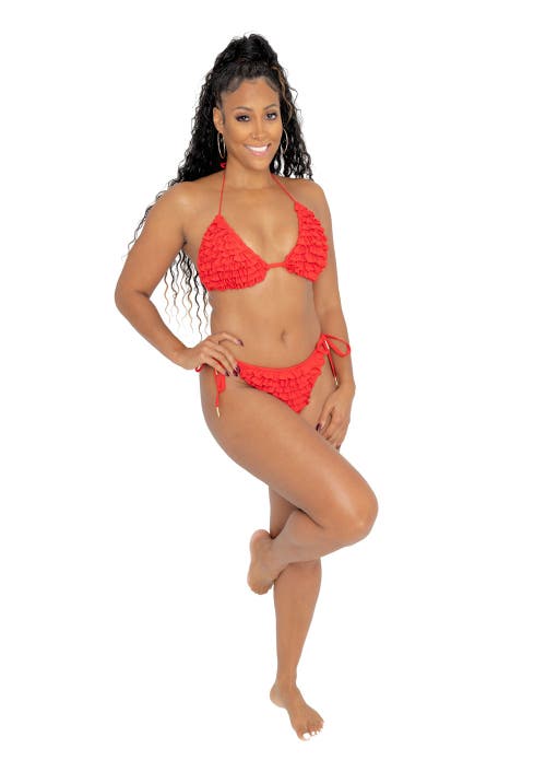 Dai Moda Ruffle Ruffle Two Piece Bikini