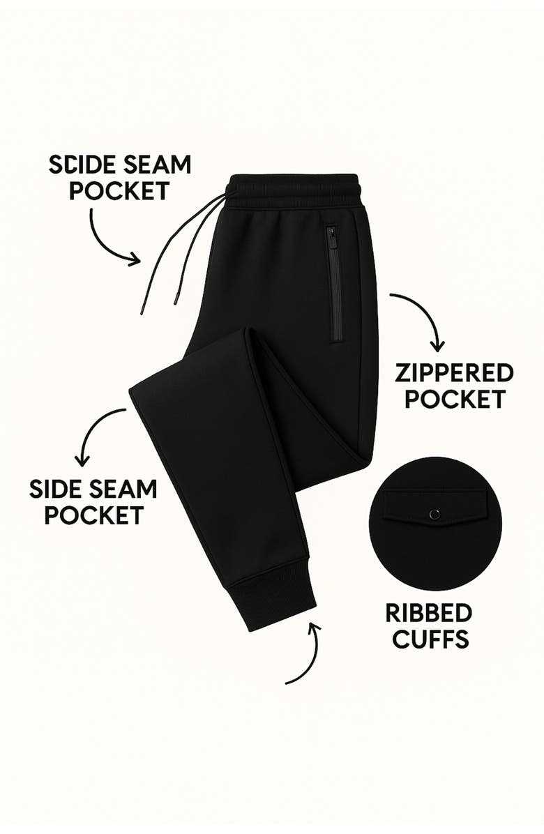 BenBen 3 Pack Mens Ultra Soft Zipper Joggers, Alternate, color, Olive/Black/Grey