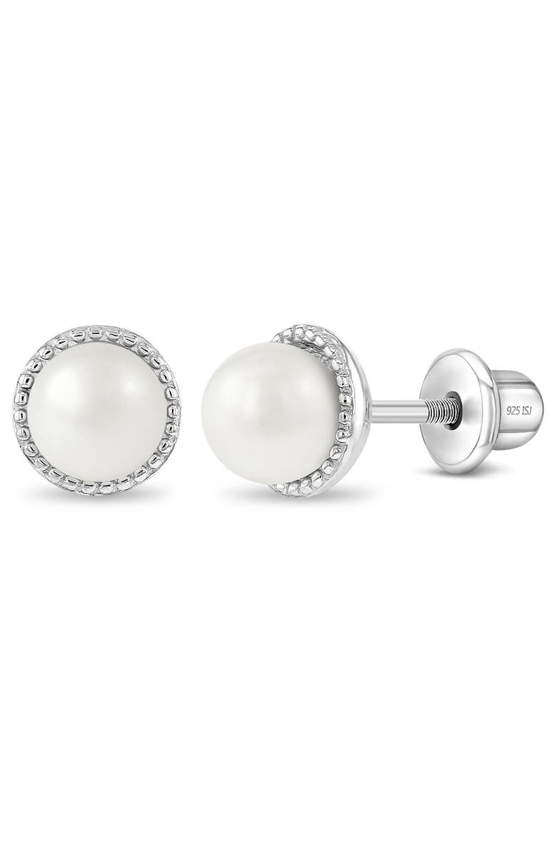 In Season Jewelry Sophisticated Pearl Earrings, Main, color, White