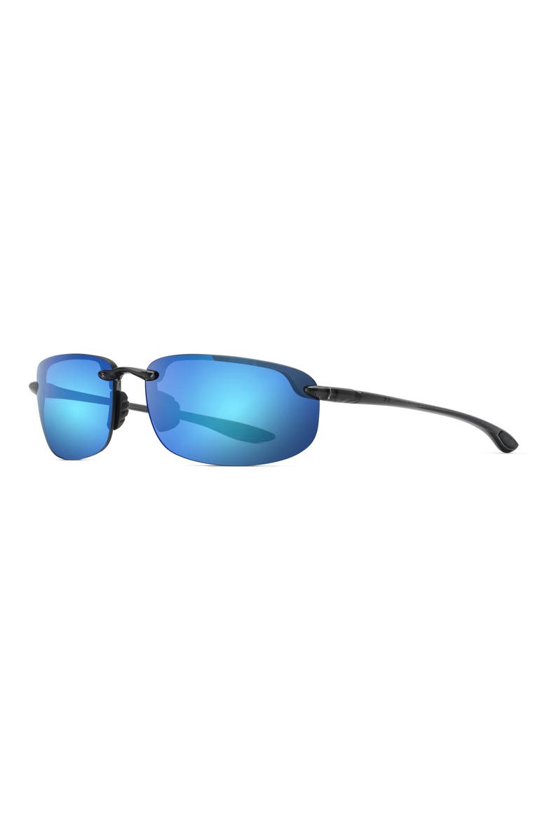 Ho'okipa 63mm PolarizedPlus®2 Rectangular Sunglasses, Alternate, color, SMOKE GREY/ BLUE HAWAII