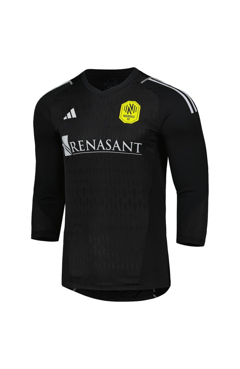 adidas Men's adidas Black Nashville SC 2023 Goalkeeper Long Sleeve Replica Jersey, Alternate, color, Black