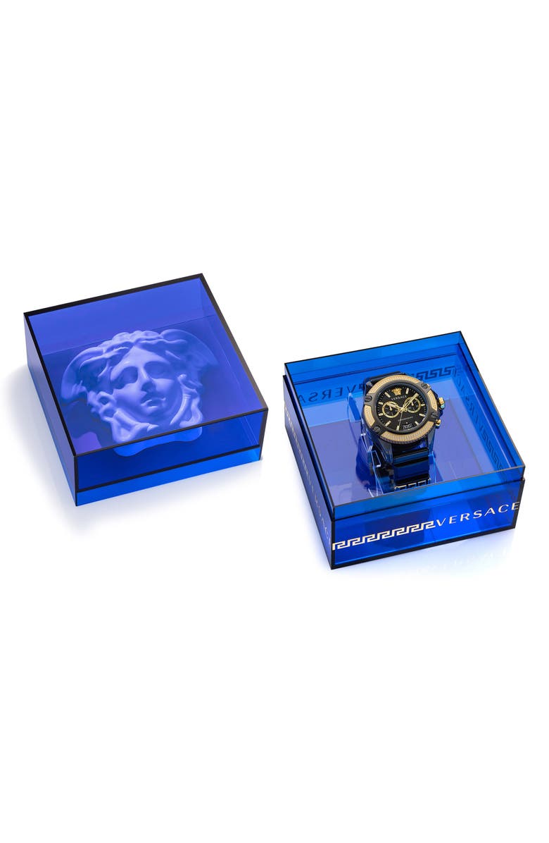 Versace Icon Active Silicone Strap Watch, 44mm, Alternate, color, 