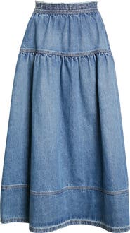 Ulla Johnson The Astrid Denim Maxi Skirt